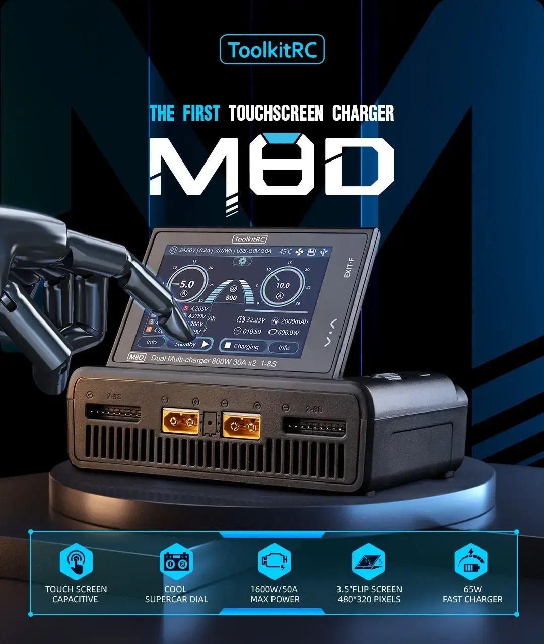 Ładowarka-ToolkitRC-M8D