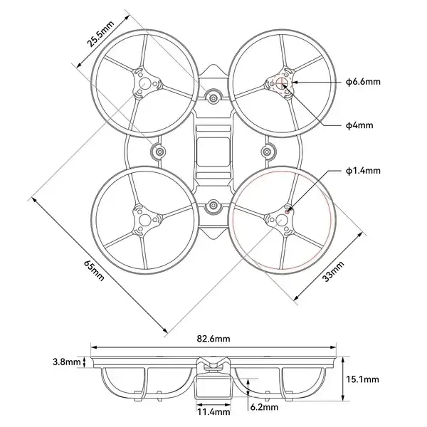 Ramka-BetaFPV-Air65-II