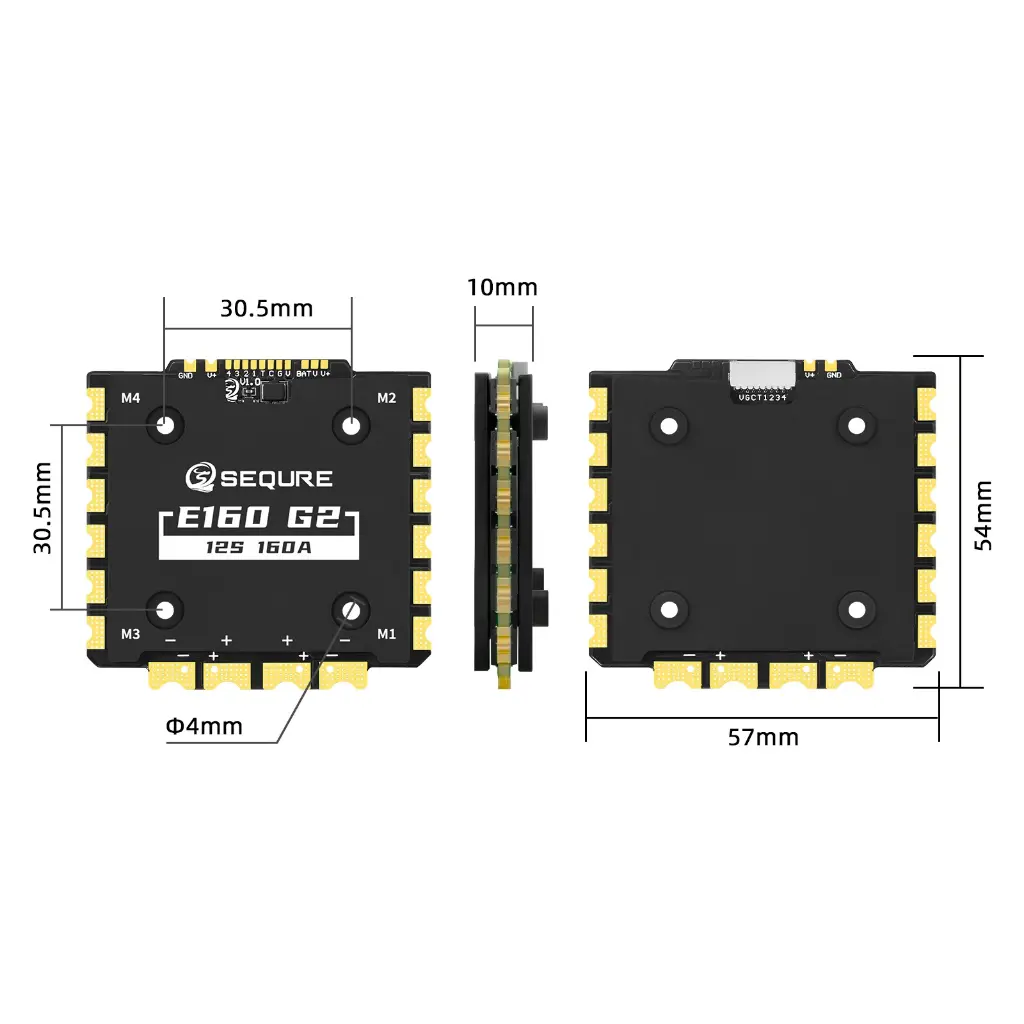Regulator-ESC-SEQURE-E160-G2-12S-AM32-4IN1