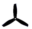 Śmigła 3-łopatowe Gemfan 5055S Hulkie PC 2L2R - Czarne