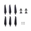 Śmigła 3-łopatowe składane Gemfan F8041 GFRN 1L1R czarne Kit