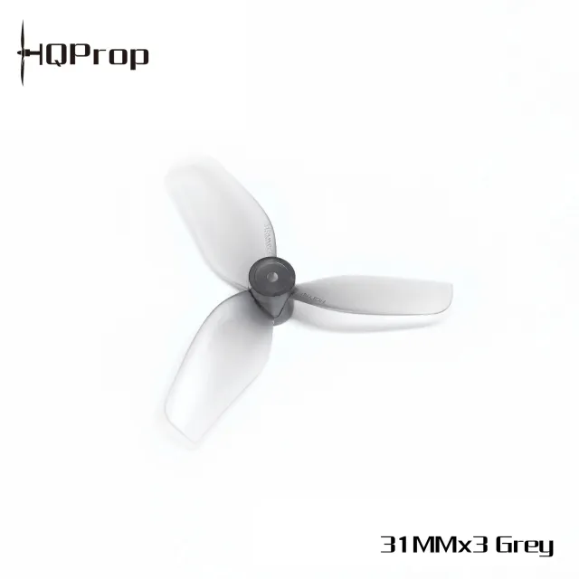 HQ Ultralight Whoop Prop 31MMX3(1.2X1.1X3) Grey(2CW+2CCW)-PC-0.8MM Shaft