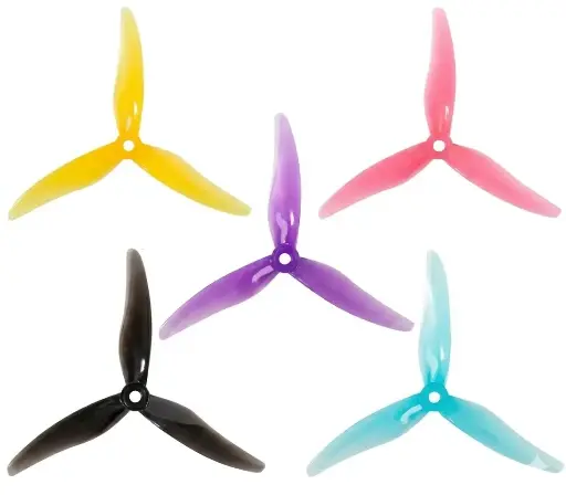 Śmigła 3-łopatowe Gemfan 51477 Hurricane PC 2L2R