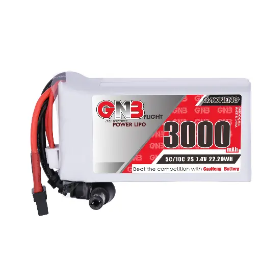 [GNB30002S5G] Akumulator LiPo GNB 2S 7.4V 3000mAh 5C DC5.5 XT60 do gogli FPV